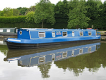 The Yellow Crowned Amazon canal boat operating out of Anderton