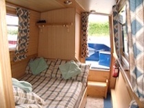 The Yellow Crowned Amazon canal boat operating out of Anderton