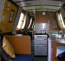 The Ginette canal boat operating out of Stone