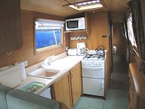 The Sand Lark canal boat operating out of Wrenbury