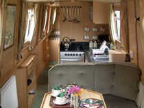 The Rock Sandpiper canal boat operating out of Anderton