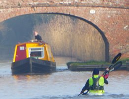 Canoeing on the canal