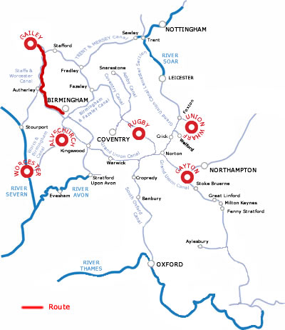 Birmingham and return from Gailey