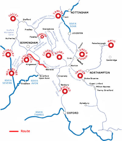 Cadburys World Warwick Castle from Alvechurch