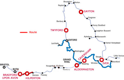 Devizes and return from Bradford on Avon