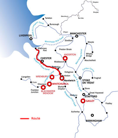 Ellesmere Port from Nantwich