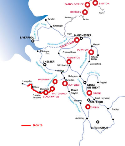 Aqueducts and Whitchurch from Blackwater